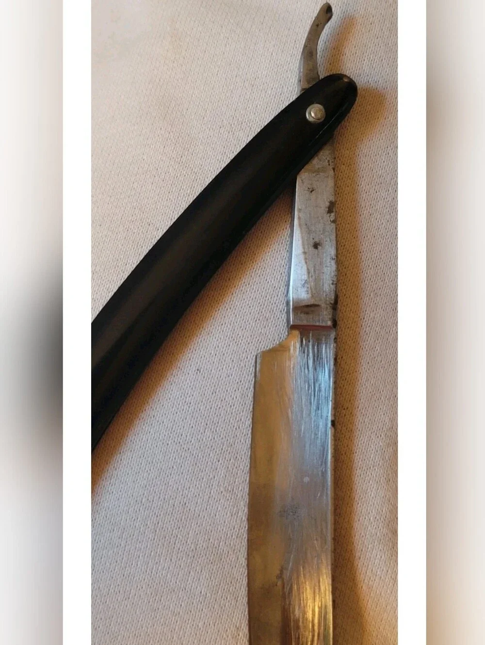 RARE! Antique Silver Sansom & Sons V👑R Cutlers To Her Majesty Straight Razor